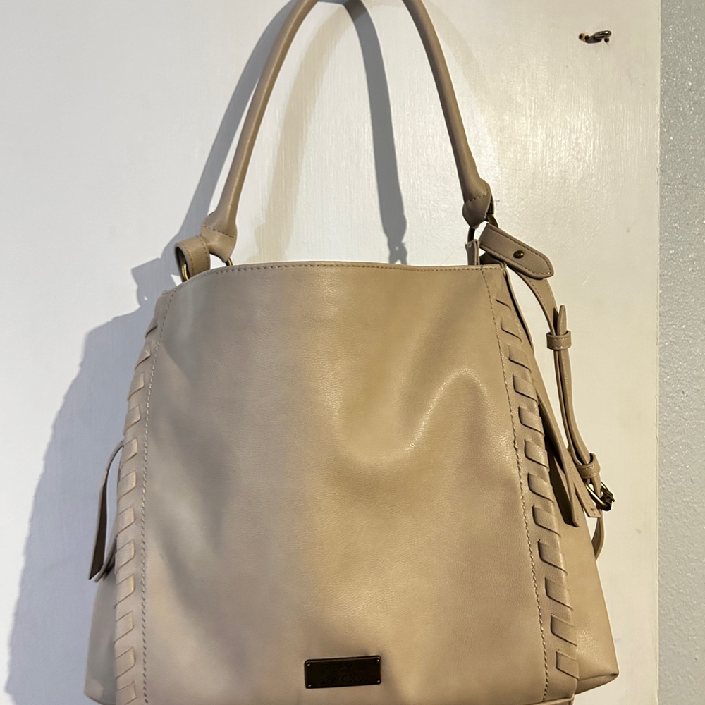 Frye and Co Beige Tote Bag